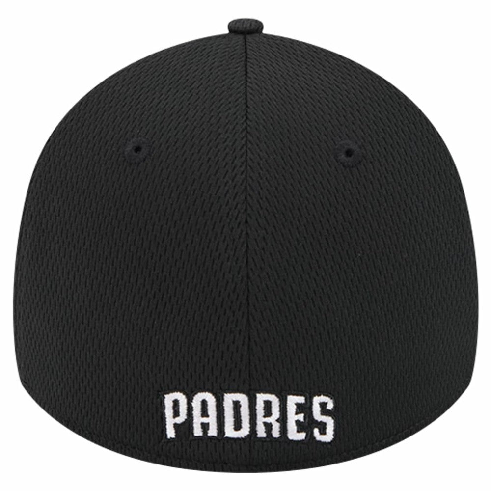 San Diego Padres New Era Active Dash Mark 39THIRTY Flex Hat - Black Hats