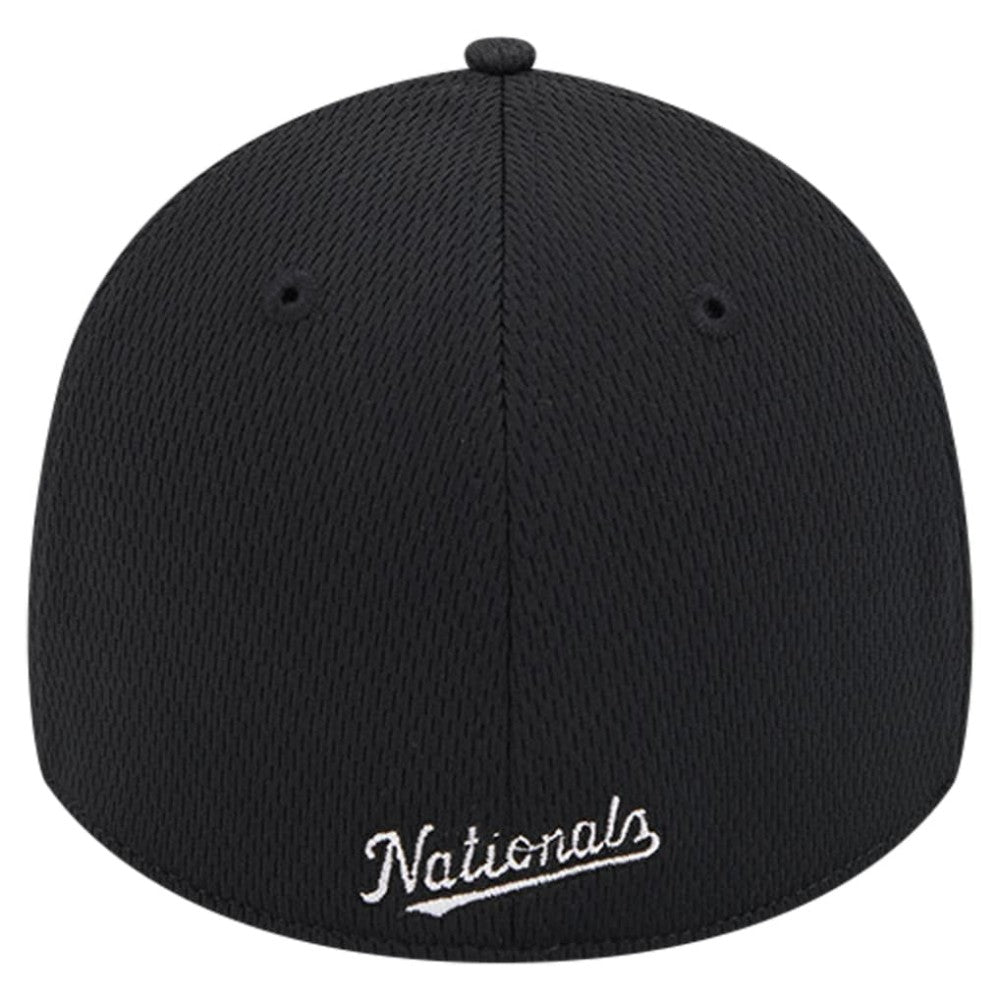 Washington Nationals New Era Active Dash Mark 39THIRTY Flex Hat - Black Hats