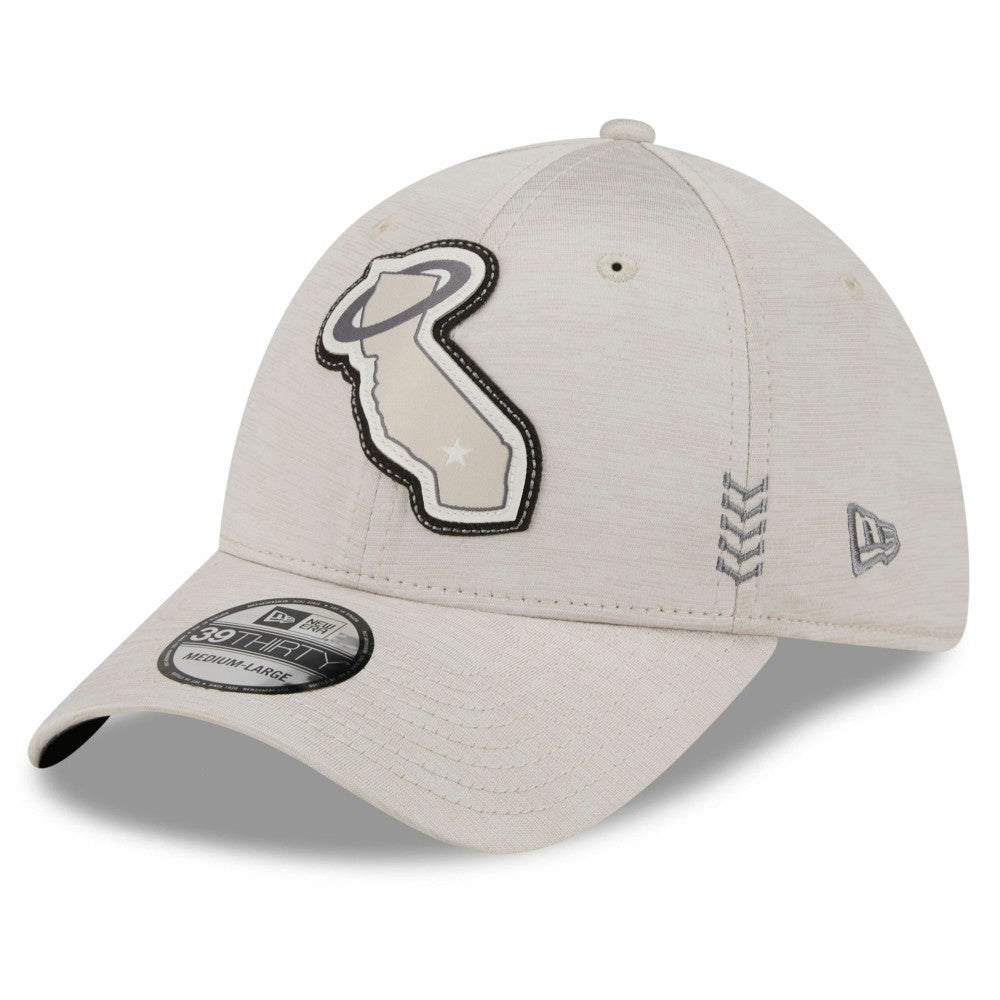 Los Angeles Angels New Era 2024 Clubhouse 39THIRTY Flex Hat - Cream Hats