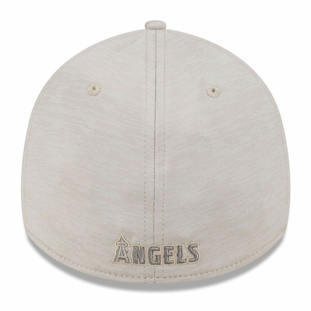 Los Angeles Angels New Era 2024 Clubhouse 39THIRTY Flex Hat - Cream Hats