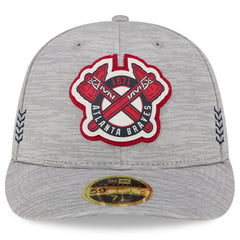 Atlanta Braves New Era 2024 Clubhouse Low Profile 59FIFTY Fitted Hat - Gray Hats