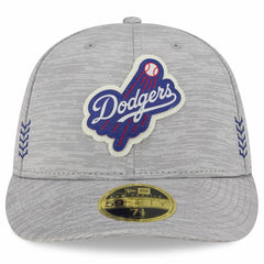 Los Angeles Dodgers New Era 2024 Clubhouse Low Profile 59FIFTY Fitted Hat - Gray Hats