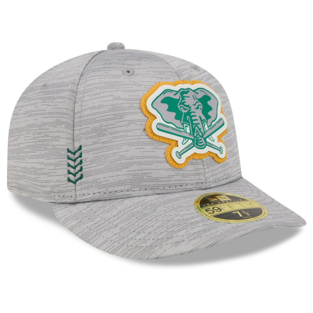 Athletics New Era 2024 Clubhouse Low Profile 59FIFTY Fitted Hat - Gray Hats