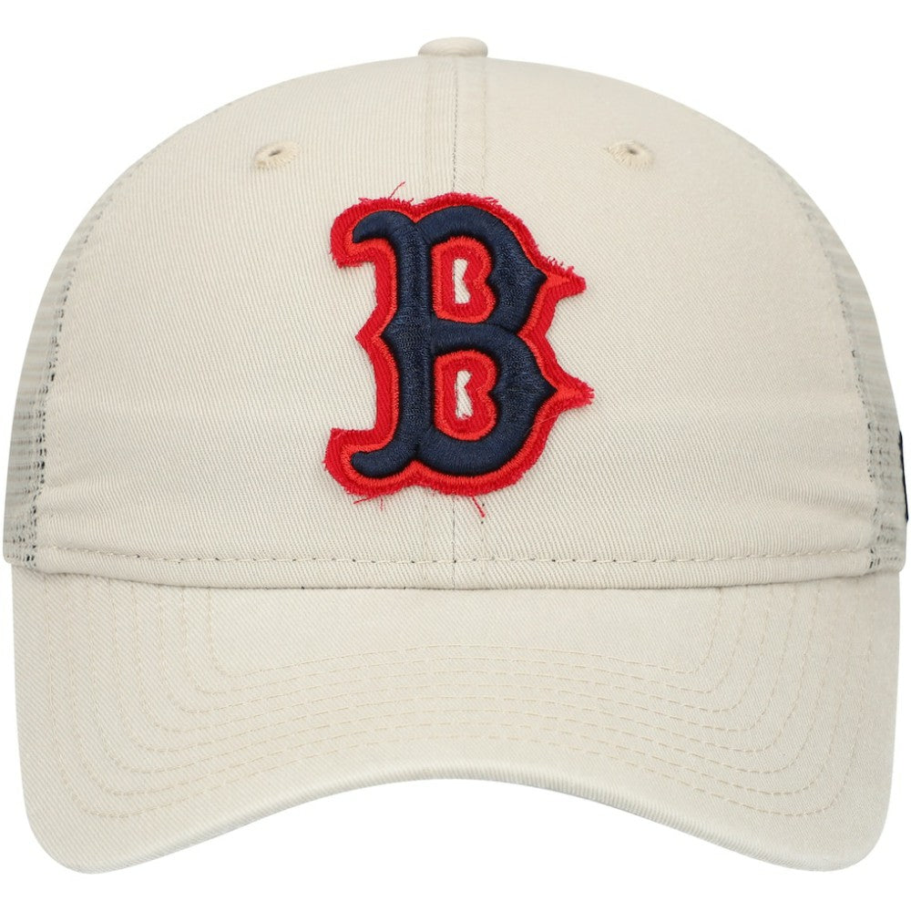 Boston Red Sox New Era Game Day 9TWENTY Adjustable Trucker Hat - Stone Hats