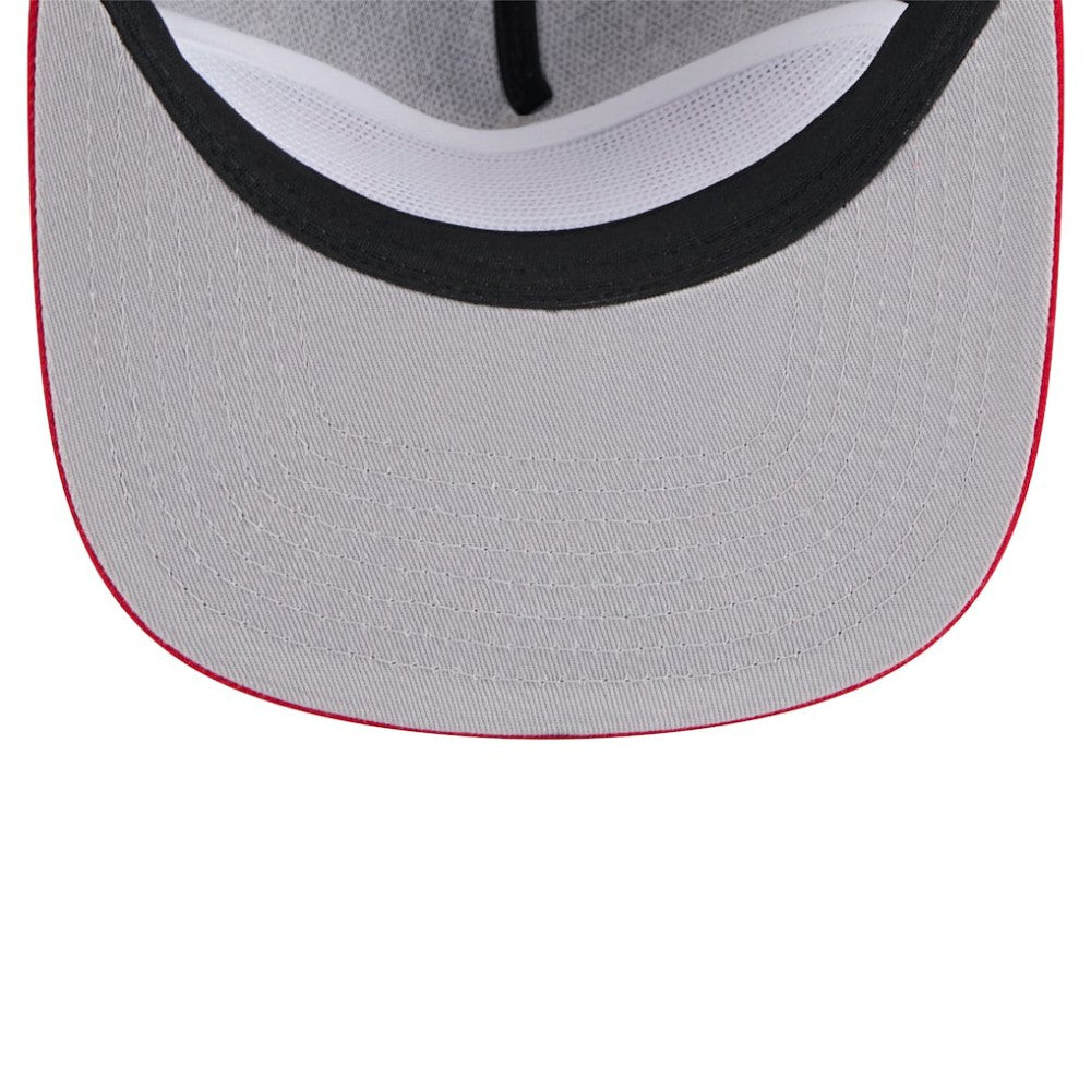 Atlanta Braves New Era Throwback Meshback Golfer Hat - Black Hats