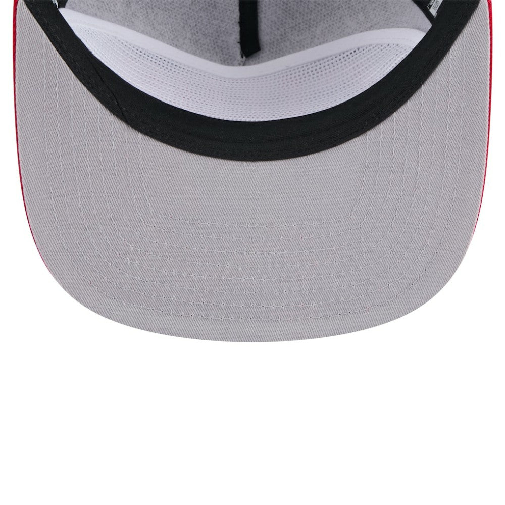 Chicago Cubs New Era Throwback Meshback Golfer Hat - Black Hats