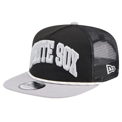 Chicago White Sox New Era Throwback Meshback Golfer Hat - Black Hats