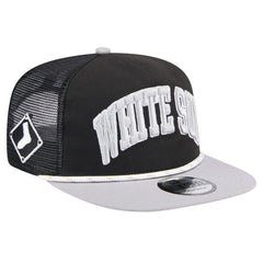 Chicago White Sox New Era Throwback Meshback Golfer Hat - Black Hats