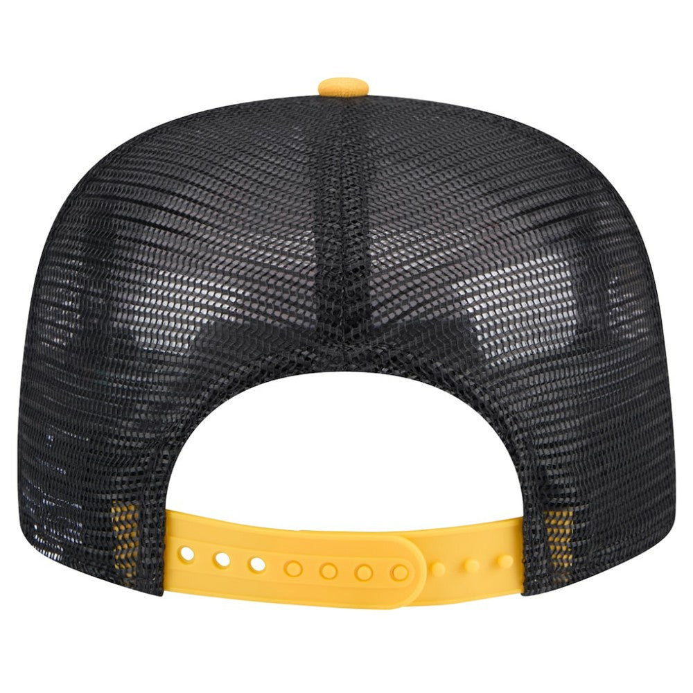 San Diego Padres New Era Throwback Meshback Golfer Hat - Black Hats