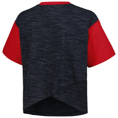 USWNT 5th & Ocean by New Era Women's Athletic Cross Back Cropped T-Shirt Navy - New Era