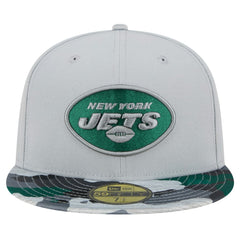 New York Jets New Era Active Camo 59FIFTY Fitted Hat - Gray Hats