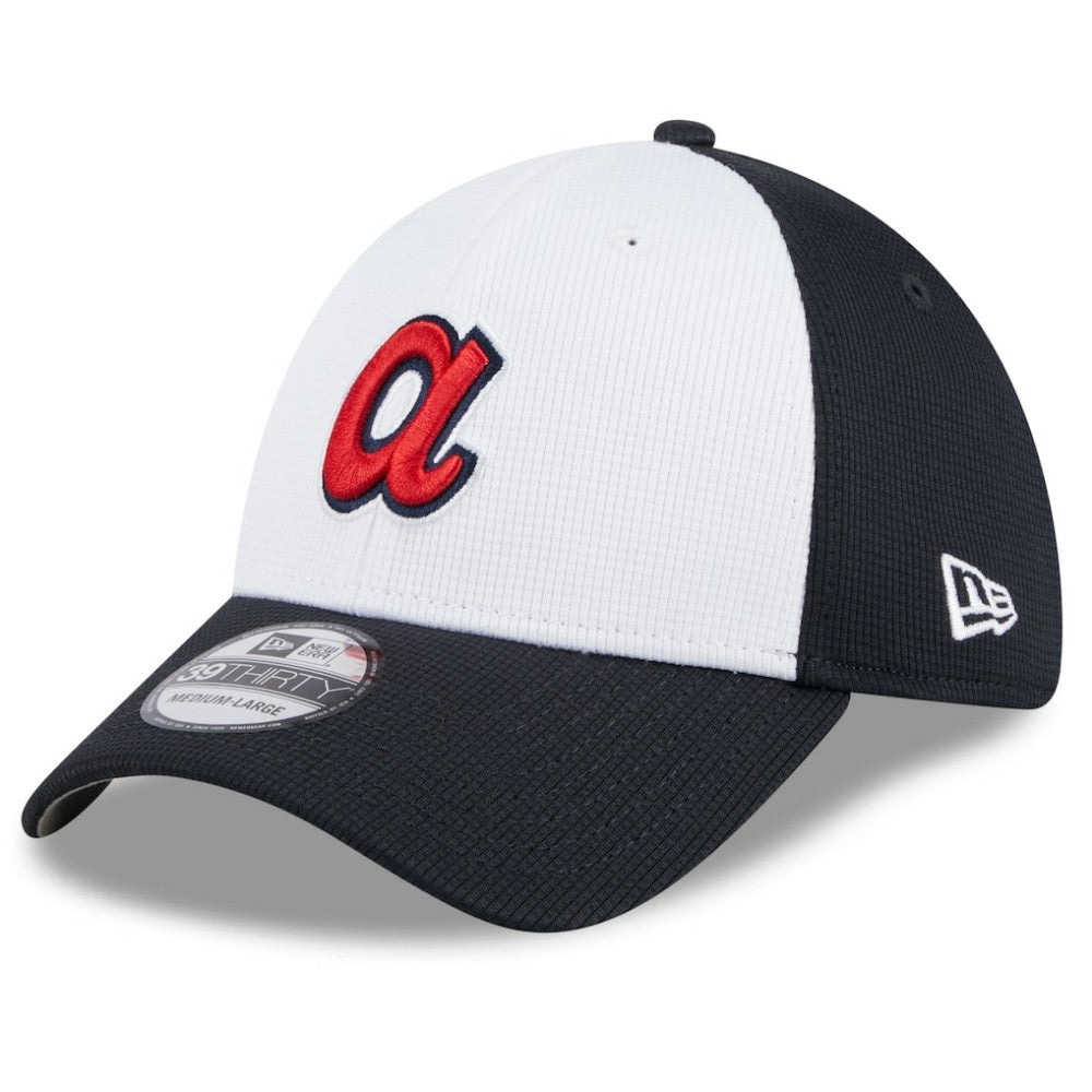 Atlanta Braves New Era 2025 Batting Practice 39THIRTY Flex Hat - White Hats