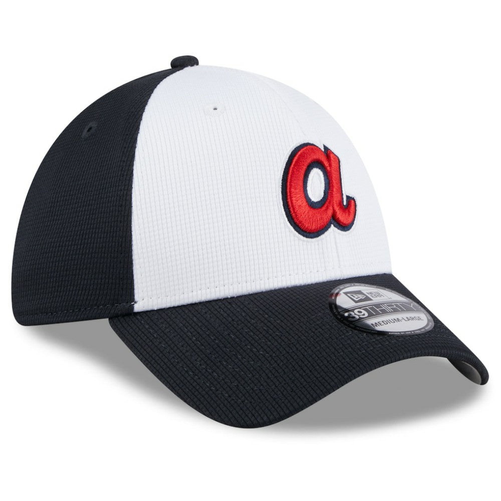 Atlanta Braves New Era 2025 Batting Practice 39THIRTY Flex Hat - White Hats