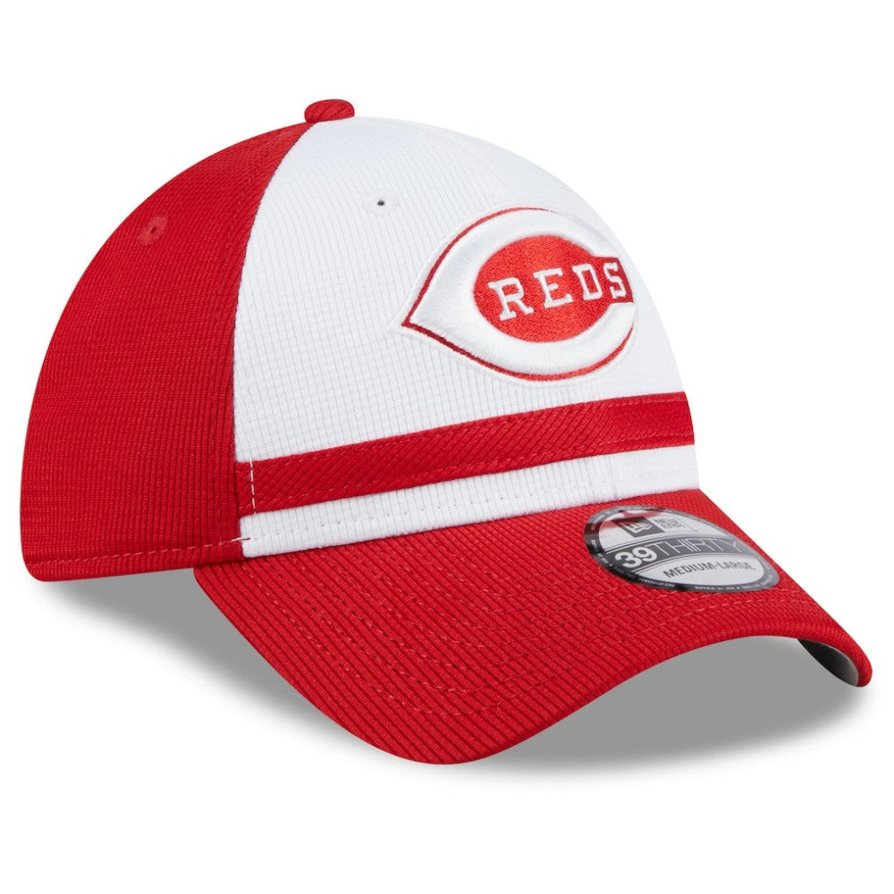 Cincinnati Reds New Era 2025 Batting Practice 39THIRTY Flex Hat - White Hats