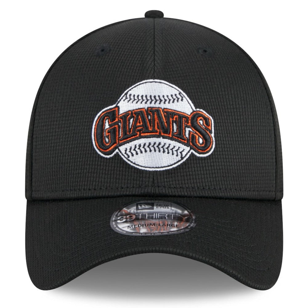 San Francisco Giants New Era 2025 Batting Practice 39THIRTY Flex Hat - Black Hats