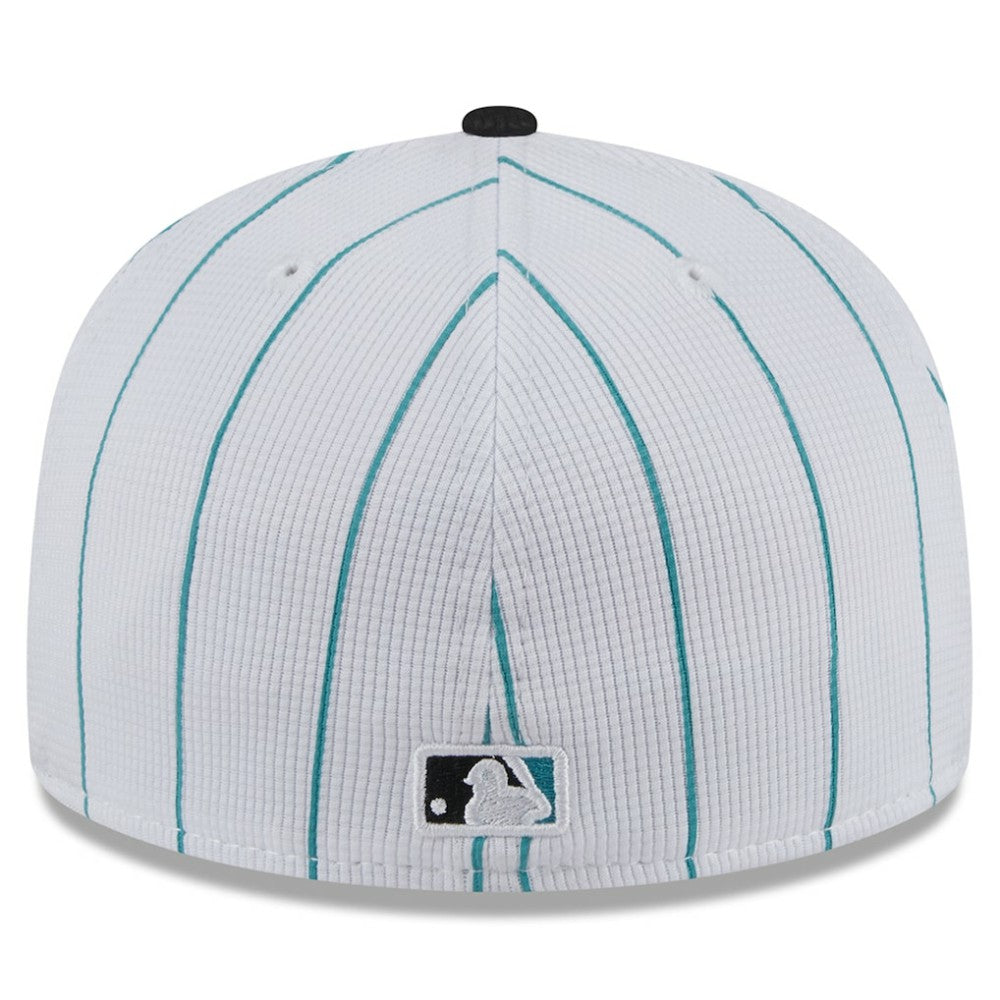 Miami Marlins New Era 2025 Batting Practice 59FIFTY Fitted Hat - White Hats