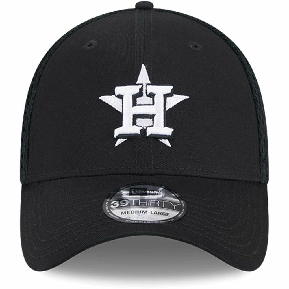 Houston Astros New Era Neo 39THIRTY Flex Hat - Black/White Hats