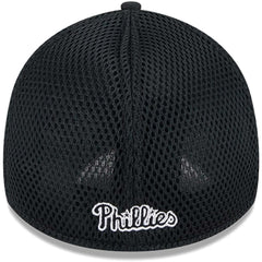 Philadelphia Phillies New Era Neo 39THIRTY Flex Hat - Black/White Hats
