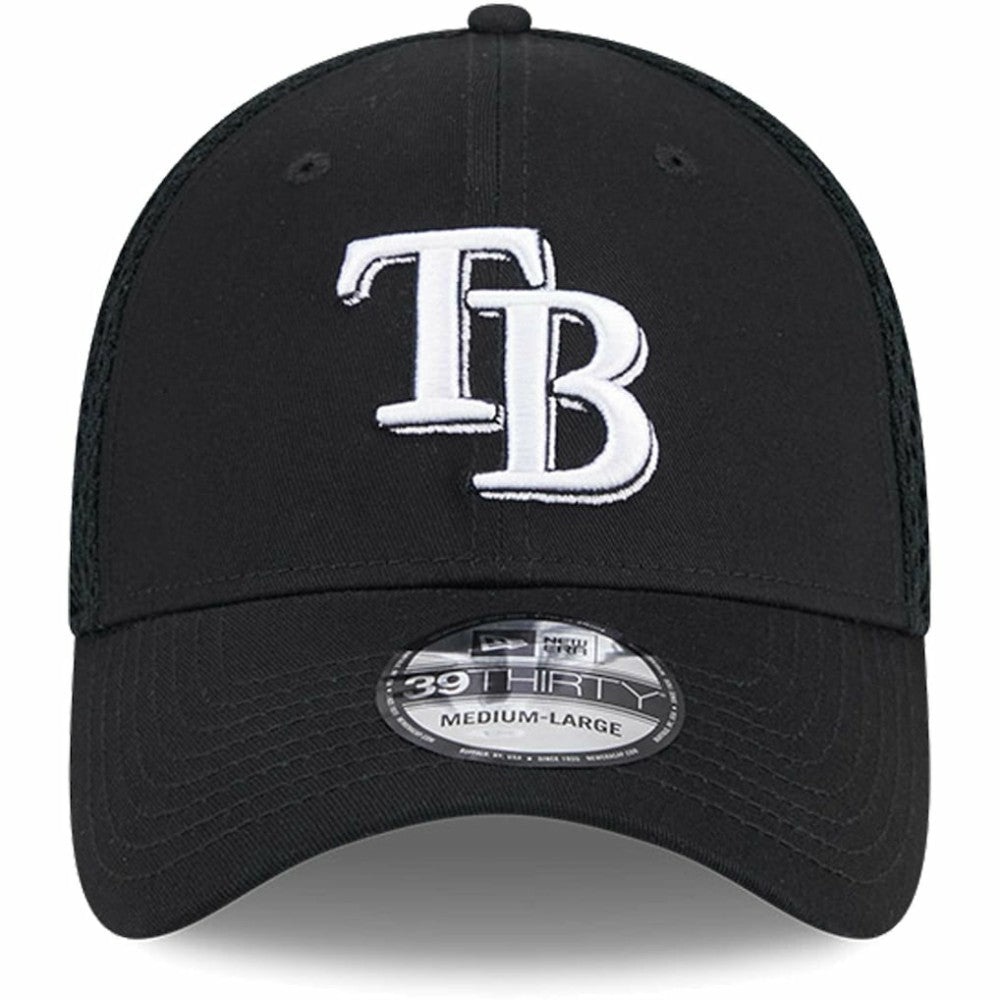 Tampa Bay Rays New Era Neo 39THIRTY Flex Hat - Black/White Hats