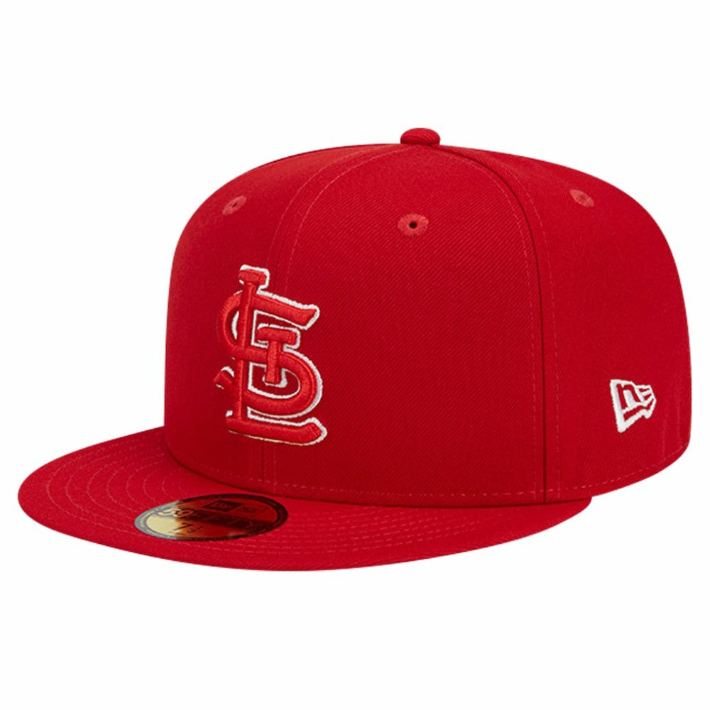 St. Louis Cardinals New Era Logo 59FIFTY Fitted Hat - Red Hats