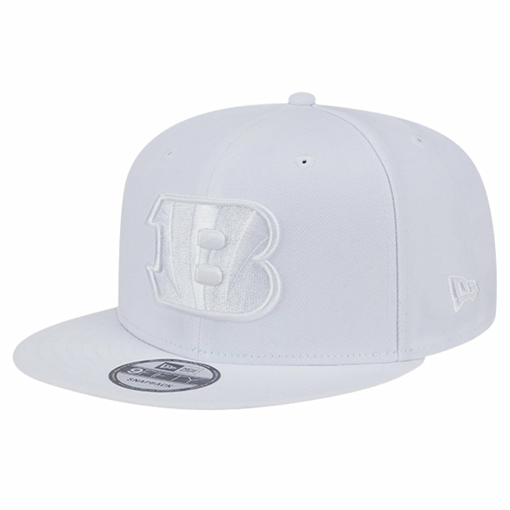 Cincinnati Bengals New Era Main White on White 9FIFTY Snapback Hat