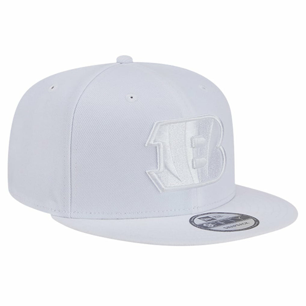 Cincinnati Bengals New Era Main White on White 9FIFTY Snapback Hat
