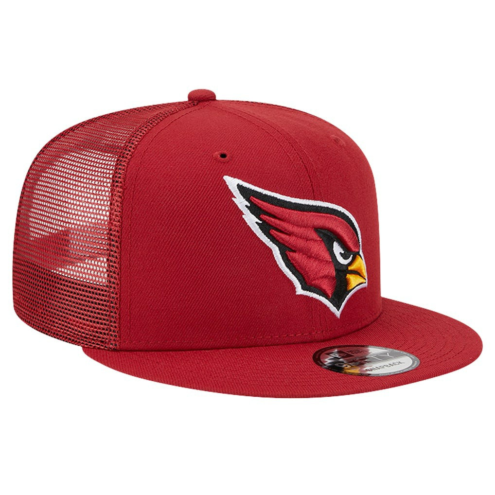 Arizona Cardinals New Era Main Trucker 9FIFTY Snapback Hat - Cardinal Hats