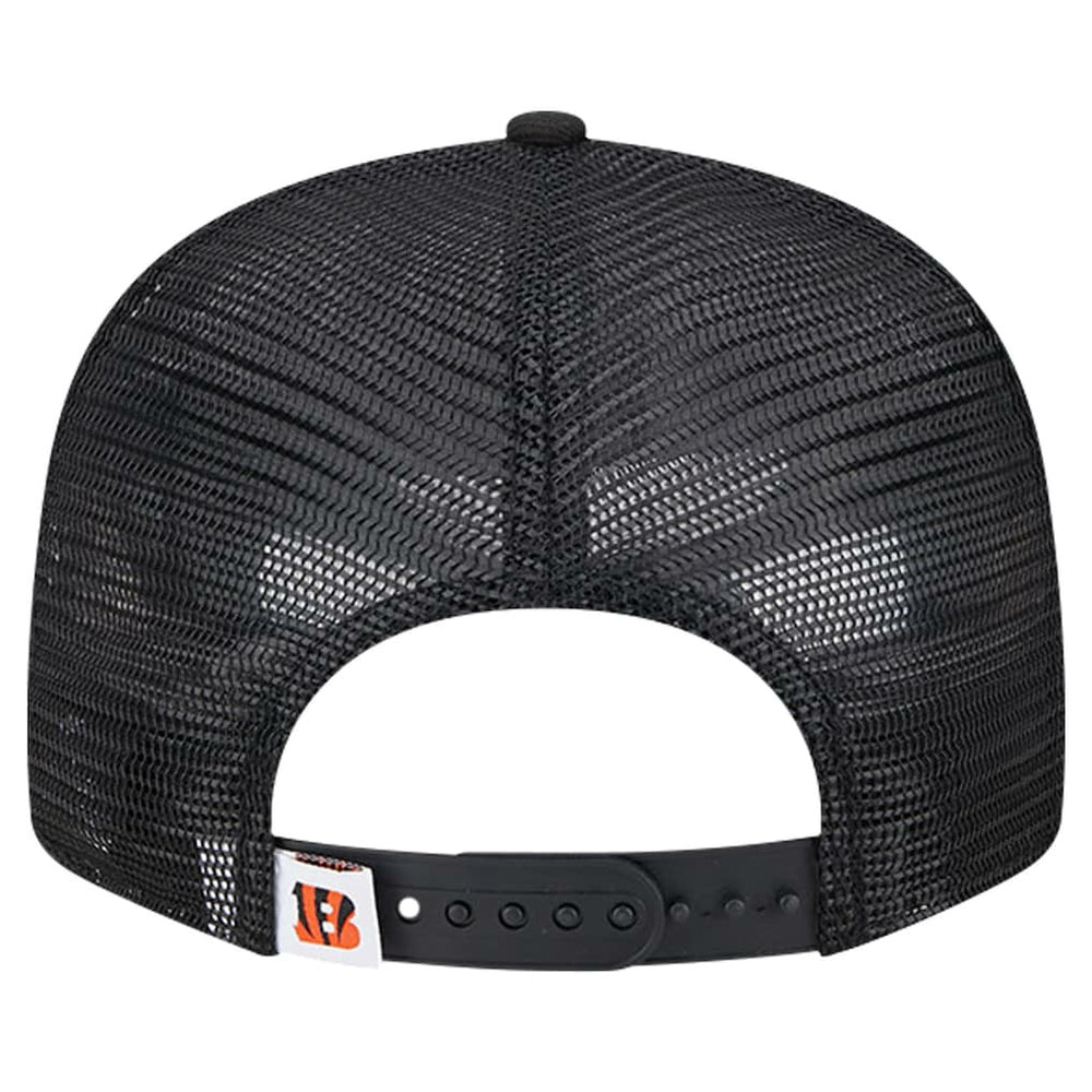 Cincinnati Bengals New Era Main Trucker 9FIFTY Snapback Hat - Black Hats