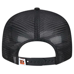 Cincinnati Bengals New Era Main Trucker 9FIFTY Snapback Hat - Black Hats