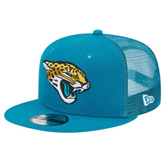 Jacksonville Jaguars New Era Main Trucker 9FIFTY Snapback Hat - Teal Hats