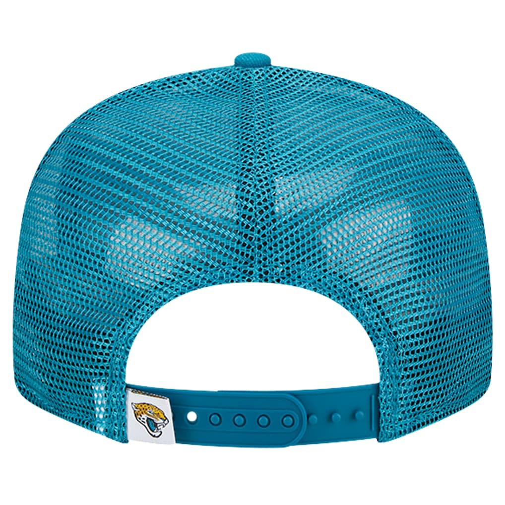 Jacksonville Jaguars New Era Main Trucker 9FIFTY Snapback Hat - Teal Hats