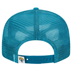 Jacksonville Jaguars New Era Main Trucker 9FIFTY Snapback Hat - Teal Hats