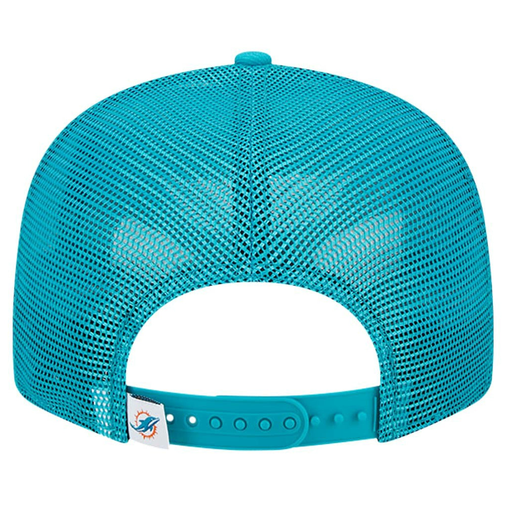 Miami Dolphins New Era Main Trucker 9FIFTY Snapback Hat - Aqua Hats