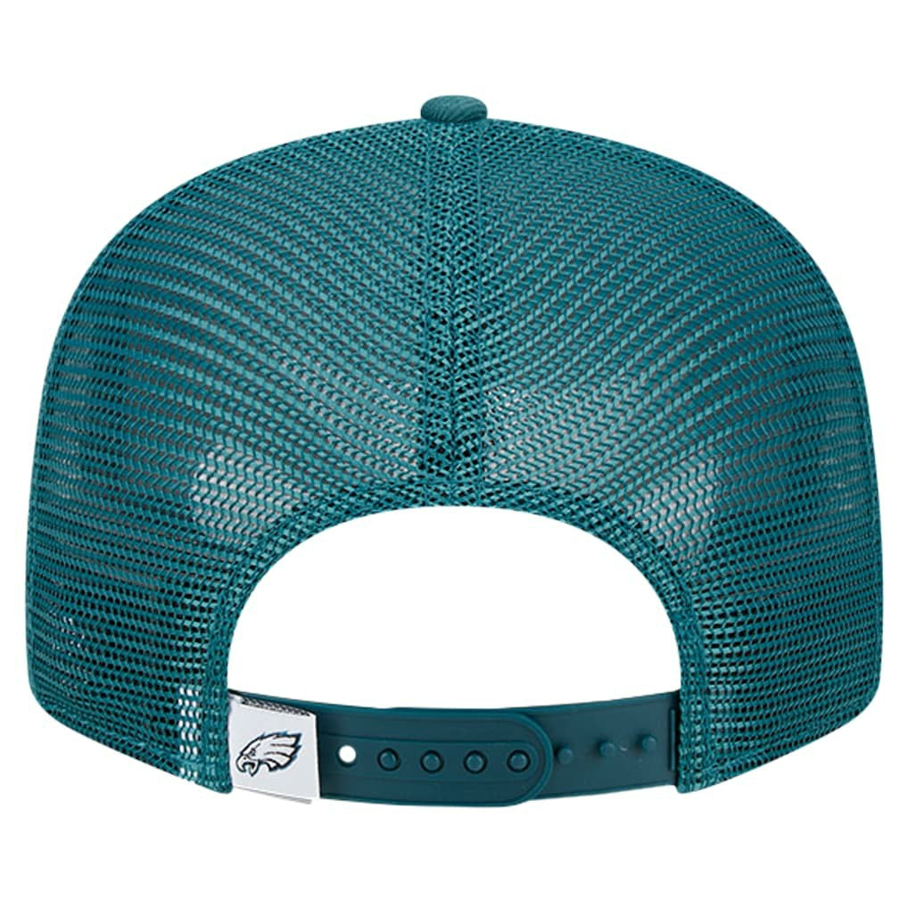 Philadelphia Eagles New Era Main Trucker 9FIFTY Snapback Hat - Midnight Green Hats