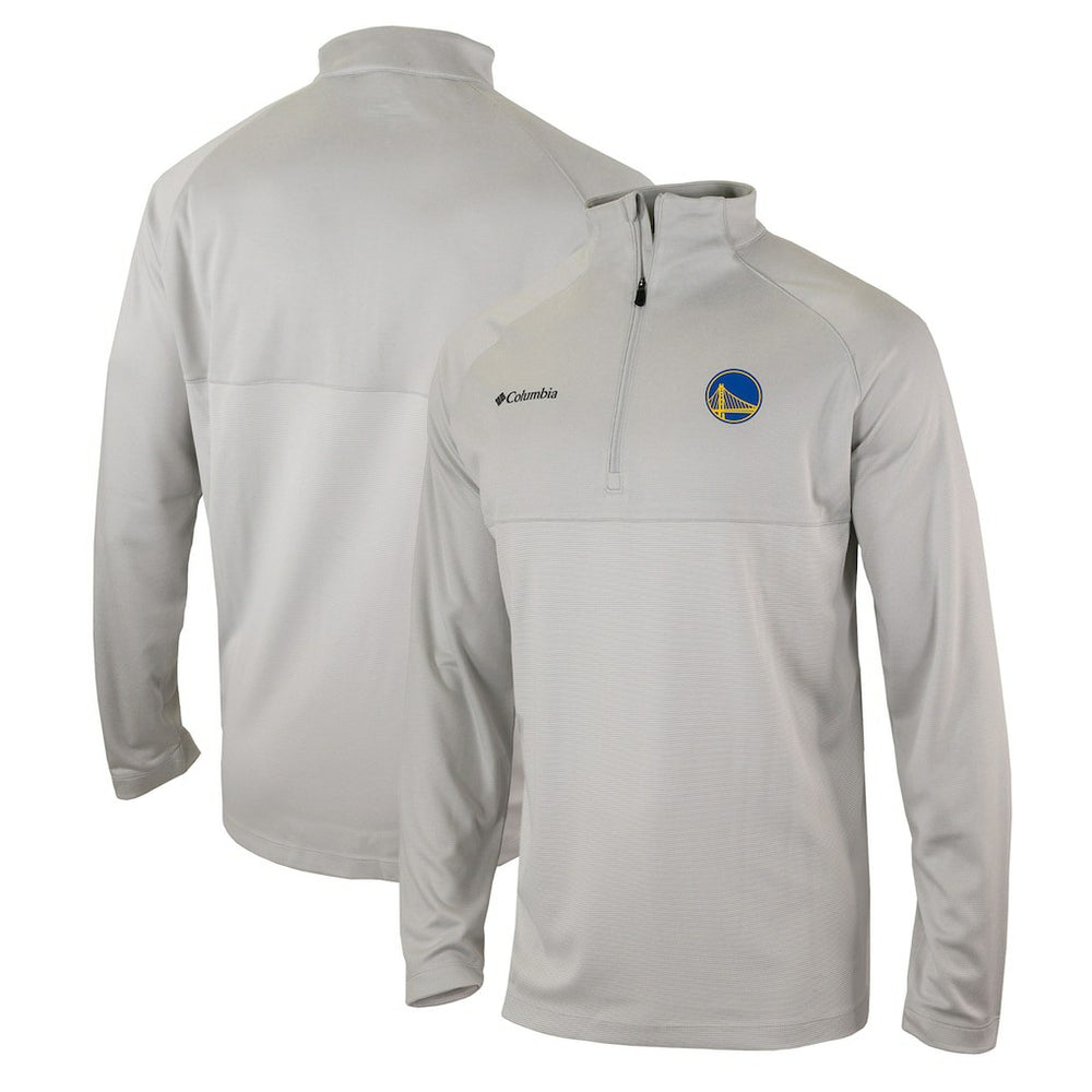 Golden State Warriors Omni-Wick Rockin' It Quarter-Zip Pullover Top Heather Gray - Columbia