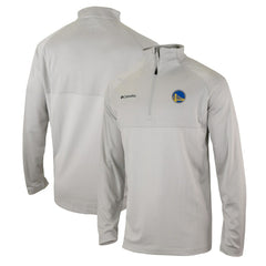 Golden State Warriors Omni-Wick Rockin' It Quarter-Zip Pullover Top Heather Gray - Columbia