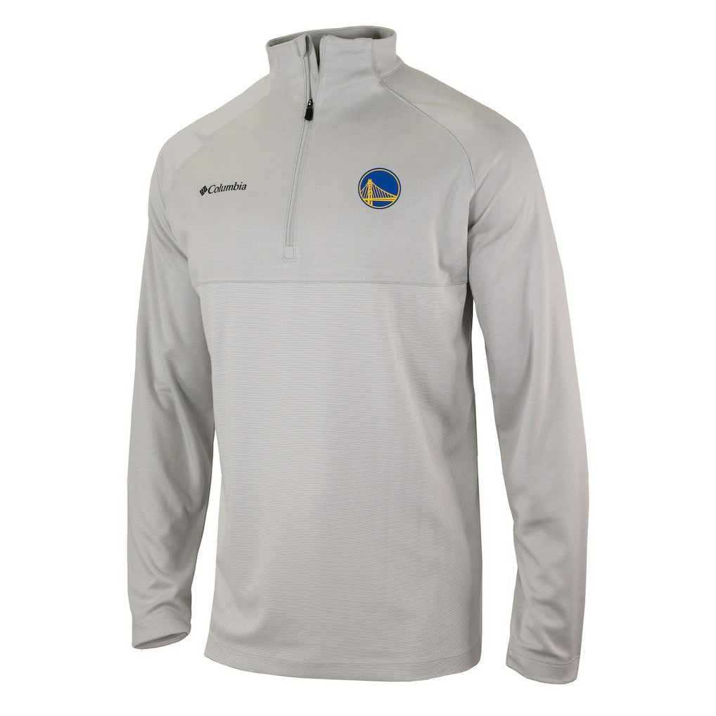 Golden State Warriors Omni-Wick Rockin' It Quarter-Zip Pullover Top Heather Gray - Columbia