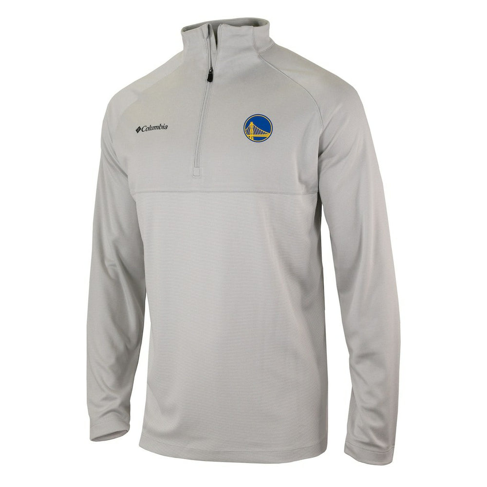 Golden State Warriors Omni-Wick Rockin' It Quarter-Zip Pullover Top Heather Gray - Columbia