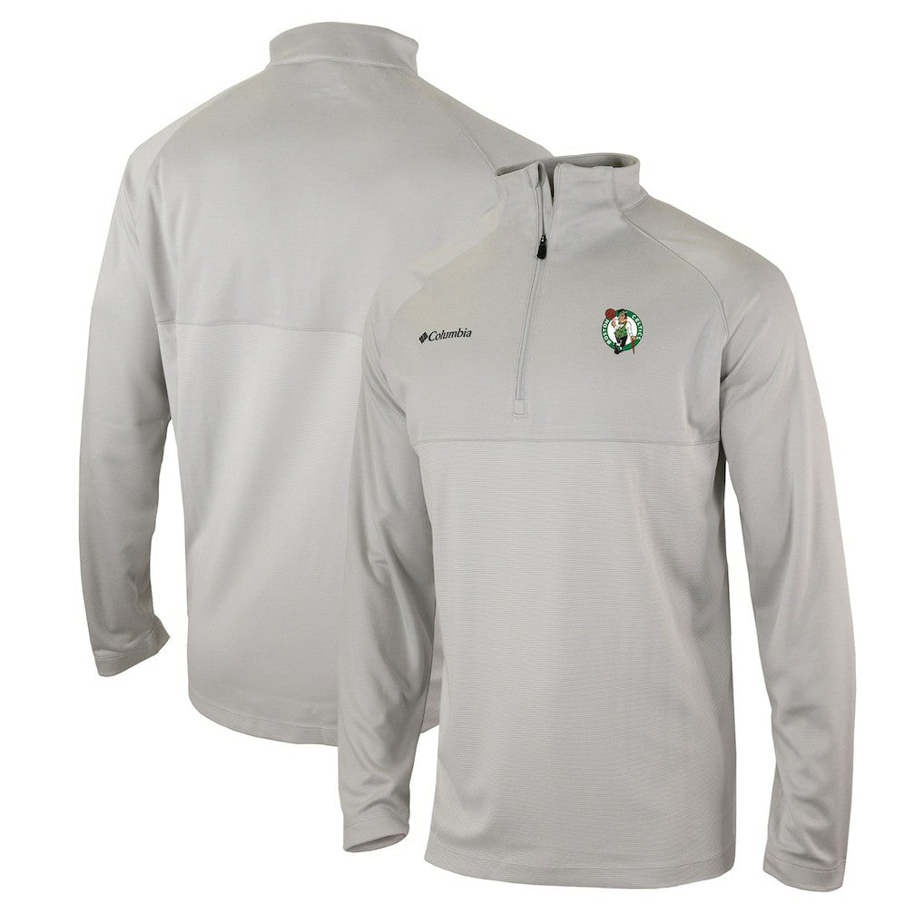 Boston Celtics Omni-Wick Rockin' It Quarter-Zip Pullover Top Heather Gray - Columbia outlet