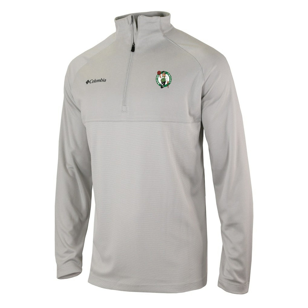 Boston Celtics Omni-Wick Rockin' It Quarter-Zip Pullover Top Heather Gray - Columbia outlet