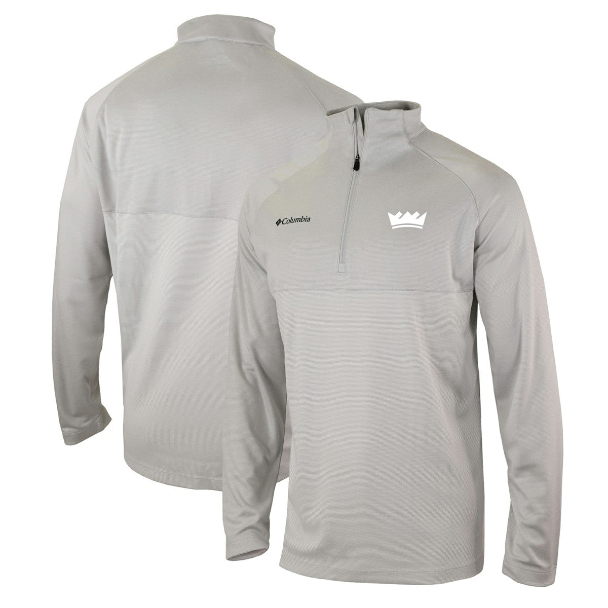 Sacramento Kings Omni-Wick Rockin' It Quarter-Zip Pullover Top Heather Gray - Columbia
