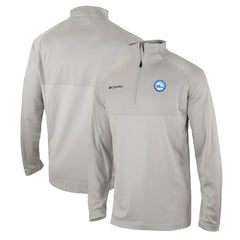 Philadelphia 76ers Omni-Wick Rockin' It Quarter-Zip Pullover Top Heather Gray - Columbia