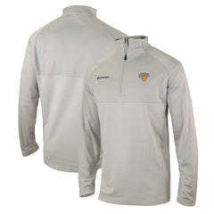 New York Knicks Omni-Wick Rockin' It Quarter-Zip Pullover Top Heather Gray - Columbia