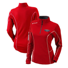 New Orleans Pelicans Women's Omni-Wick Shotgun Quarter-Zip Pullover Top Red - Columbia