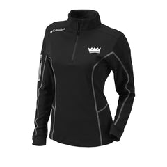 Sacramento Kings Women's Omni-Wick Shotgun Quarter-Zip Pullover Top Black - Columbia