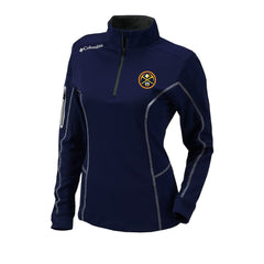 Denver Nuggets Women's Omni-Wick Shotgun Quarter-Zip Pullover Top Navy - Columbia