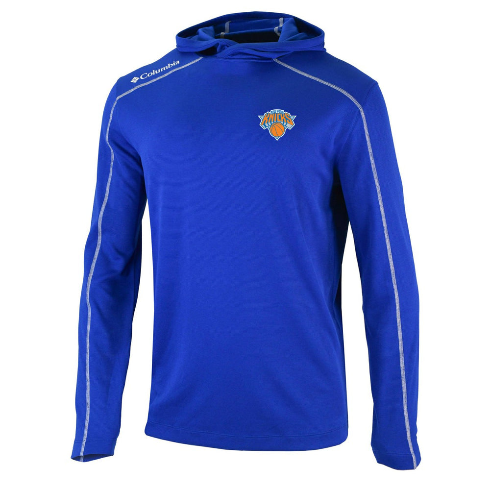 New York Knicks Shotgun Pullover Hoodie Blue - Columbia outlet