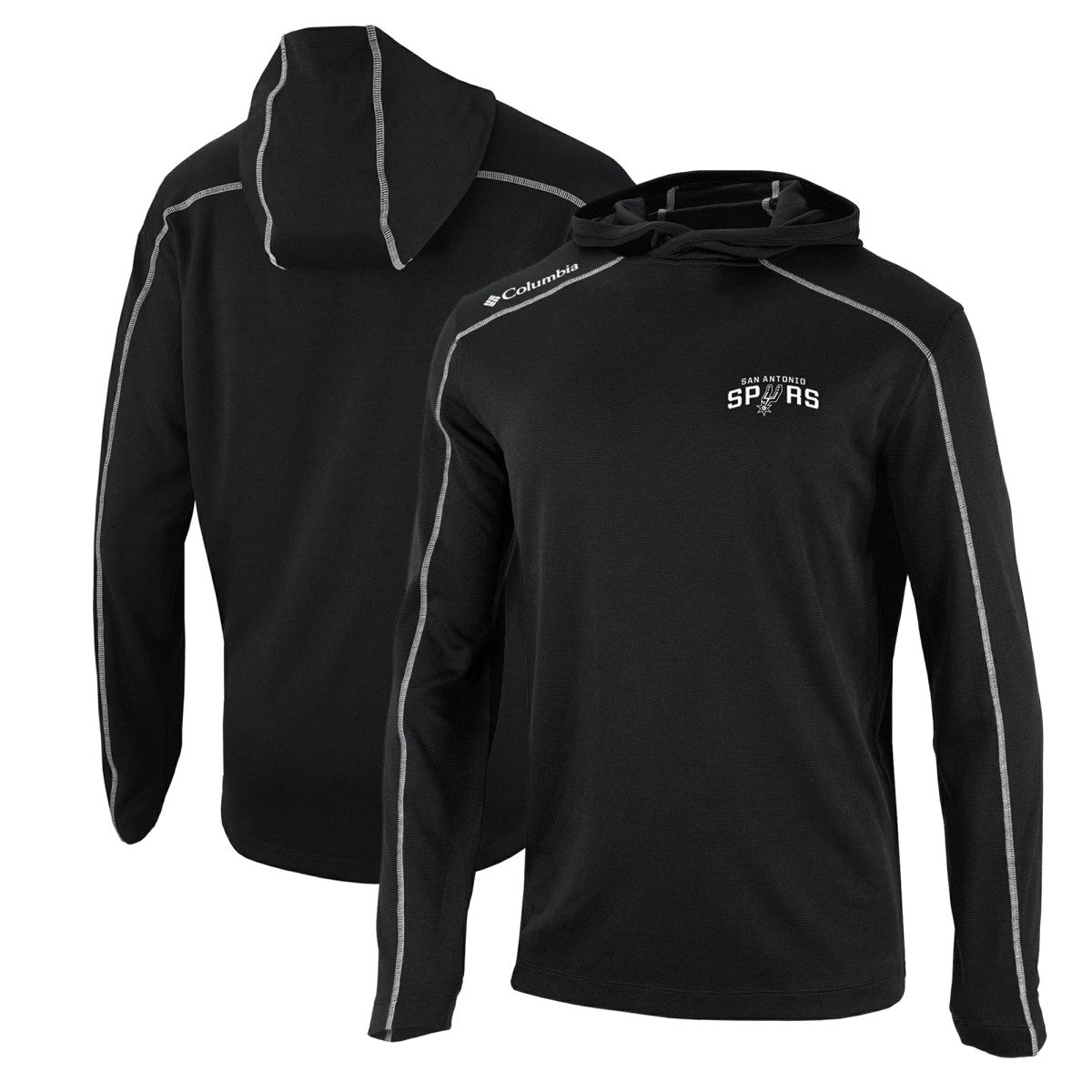 San Antonio Spurs Shotgun Pullover Hoodie Black - Columbia