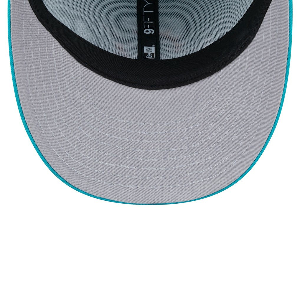 Miami Dolphins New Era Main Low Profile 9FIFTY Snapback Hat - Aqua Hats