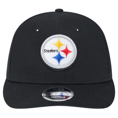 Pittsburgh Steelers New Era Main Low Profile 9FIFTY Snapback Hat - Black Hats